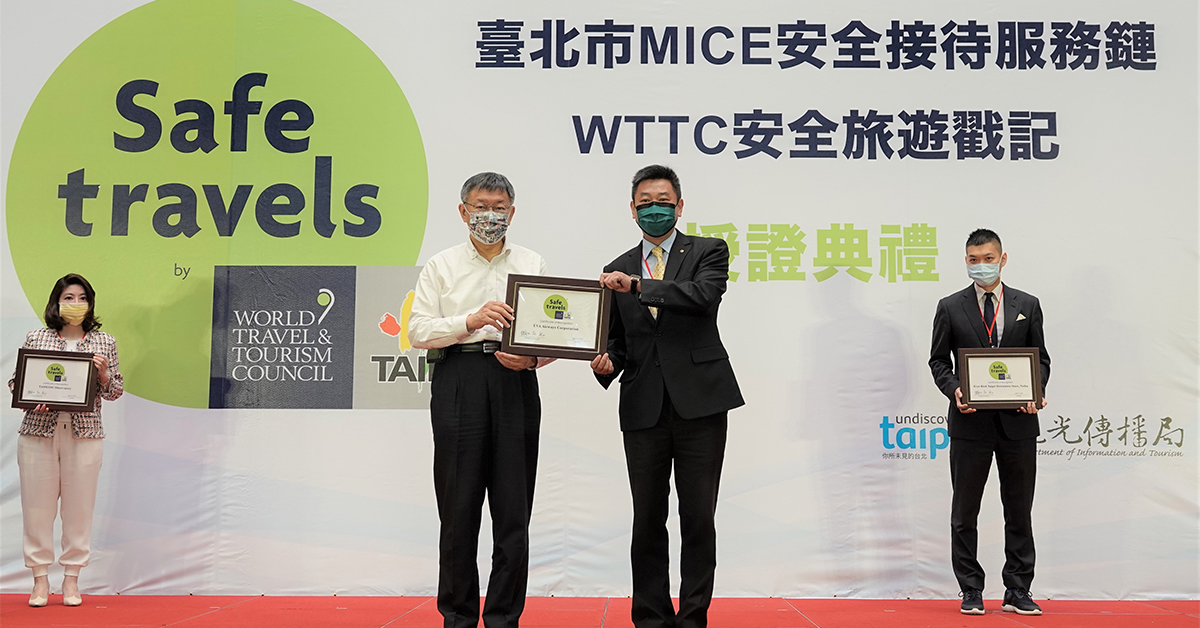 Spoločnosť EVA Air získala ocenenie SafeTravels od spoločnosti WTTC
